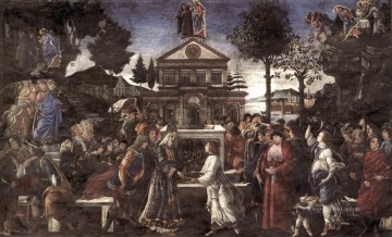 Artworks in 150 Subjects Painting - The Temptation of Christ Sandro Botticelli